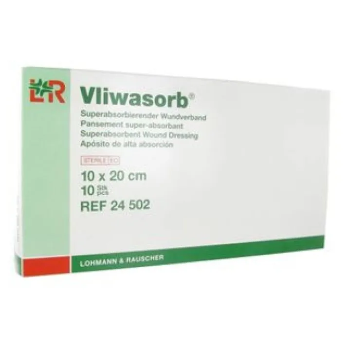 Vliwasorb® Medicazione Superassorbente 10x20cm Lohmann & Rauscher 10 Pezzi
