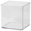 Wepa Vaso In Plastica Trasparente Quadrata 50ml 10 Pezzi